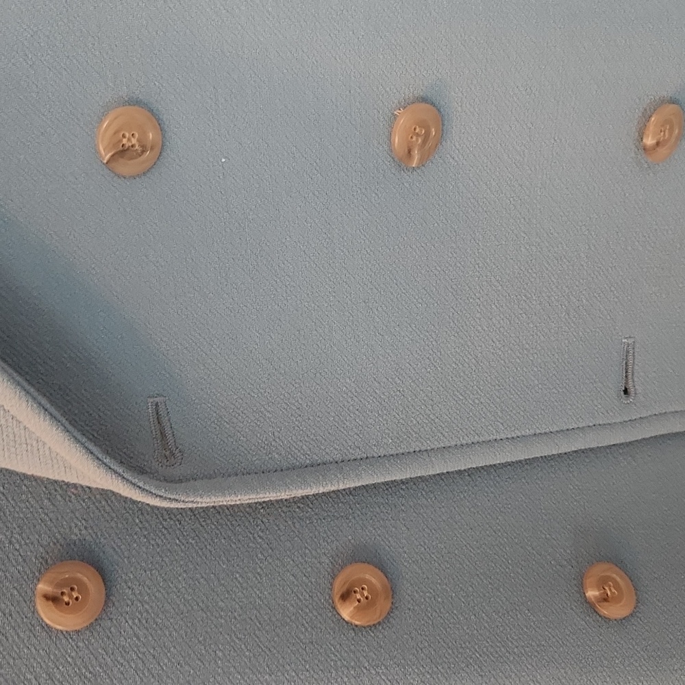 J. Crew Light Blue Double-Breasted Coat - Picture 5 of 6
